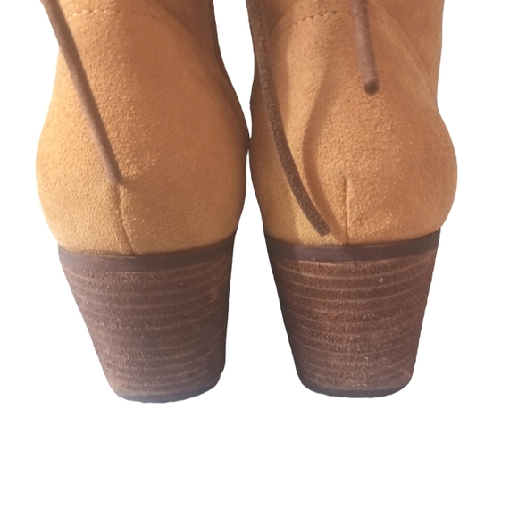 Kork-Ease Suede Stacked Heel Western Ankle Booties Women’s 8M - Picture 8 of 13